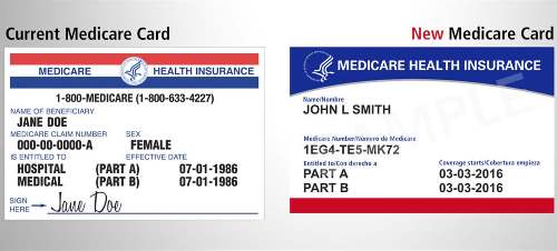 Medicare card image